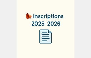 Dossier d'inscription 2025-2026