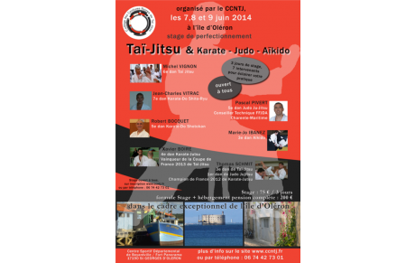 Stage inaugural : 7, 8 et 9 juin 2014 à l’Ile d’Oléron